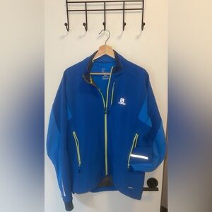 Salomon Men’s Cycling/Running Jacket *Large* Blue